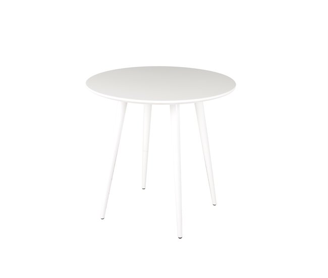 Conforama Mesa de cocina ARO fija MDF 80x80cm blanca Rebajas de fábrica