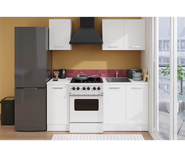 Conforama Módulo bajo UNO de 40cm 1 puerta y 1 cajón blanco mate Ventas relámpago