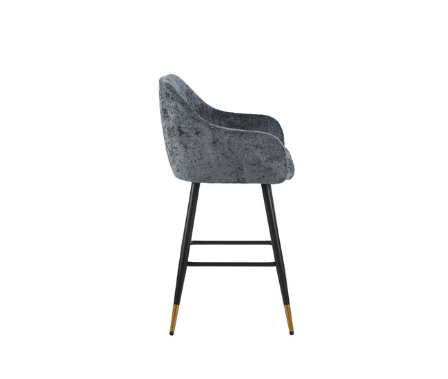 Conforama Taburete alto ROYAL azul fijo 94 cm de alto Liquidación