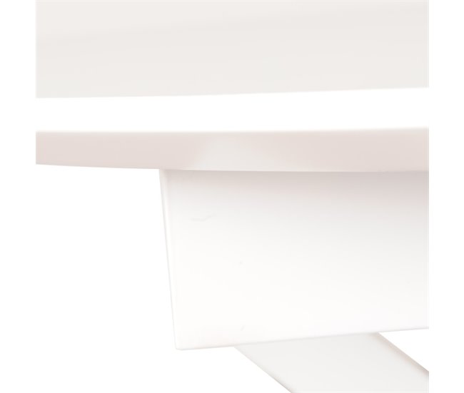 Conforama Mesa de cocina extensible ELIPSE 100/130x100cm blanca Rebajas top