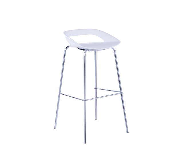 Conforama Taburete alto STAR blanco fijo 86 5 cm de alto Oferta especial