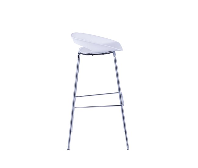 Conforama Taburete alto STAR blanco fijo 86 5 cm de alto Oferta especial
