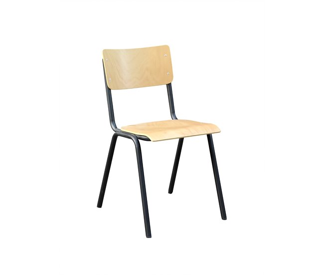 Conforama Silla de cocina TANIA fija madera madera natural Último día