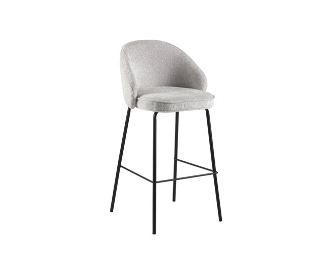 Conforama Pack de 2 unidades taburete alto QUEEN beige fijo alto 102cm Superdescuento