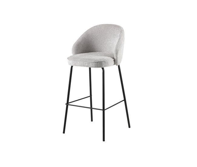 Conforama Pack de 2 unidades taburete alto QUEEN beige fijo alto 102cm Superdescuento