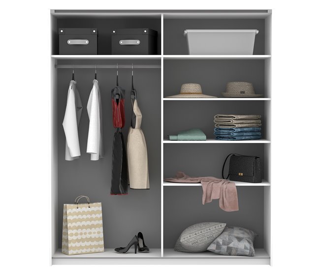 Conforama Armario ALHAMBRA puertas correderas 200x230cm blanco Envío internacional gratuito