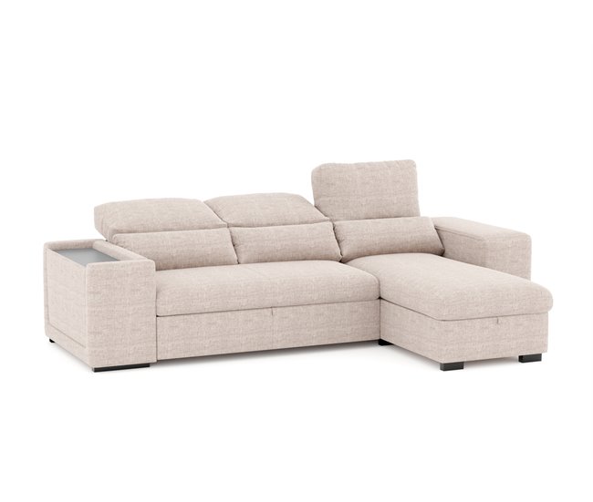 Conforama Chaise longue con cama HOXTON beige Ahorra y exporta