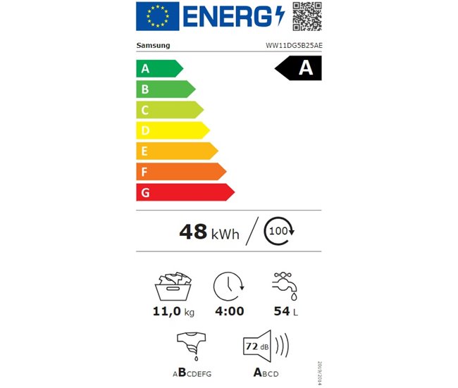 Conforama Lavadora carga frontal SAMSUNG WW11DG5B25AEEC 11kg 1400 RPM Rebajas