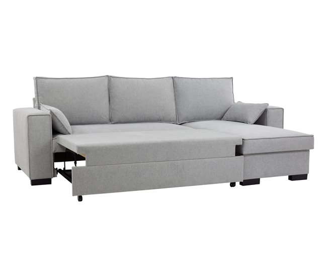 Conforama Chaise longue reversible con cama MARLON color gris Precio de fábrica