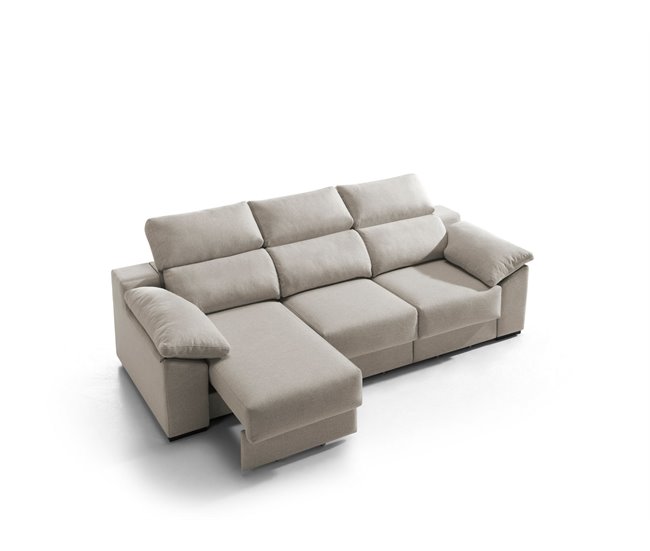 Conforama Sofá 3 plazas XL KLEE color beige Envío internacional gratuito