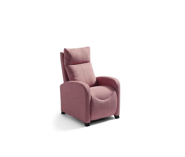 Conforama Sillón relax MILU manual color rosa En oferta