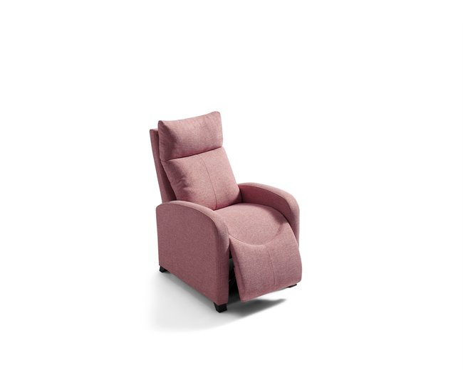 Conforama Sillón relax MILU manual color rosa En oferta