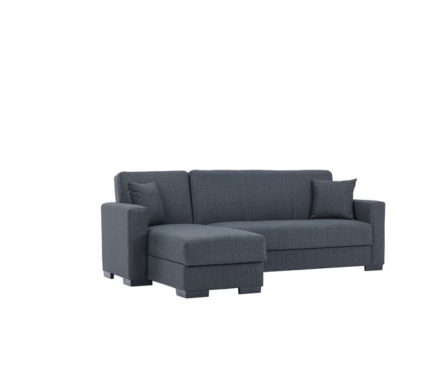 Conforama Chaise longue ANGELO cama reversible color gris Última moda