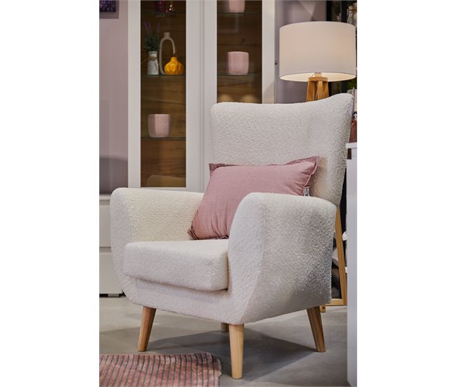 Conforama Sillón decorativo color blanco BOB Ofertas especiales