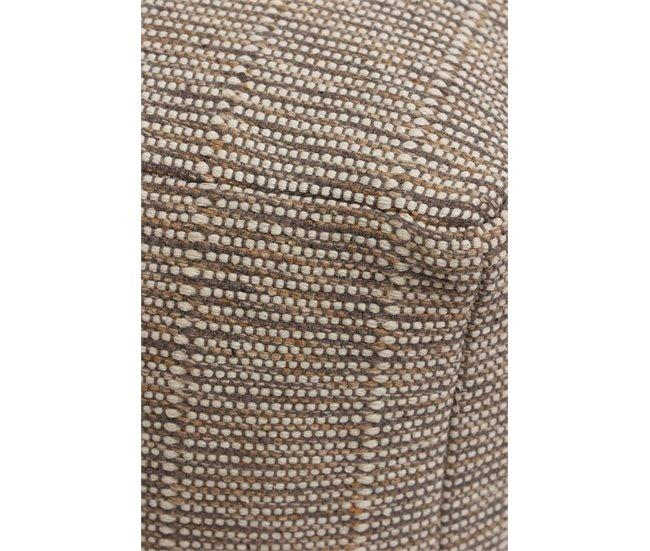 Conforama Puff algodón KAMAU cuadrado marron 45x45cm Rebajas de fin de temporada
