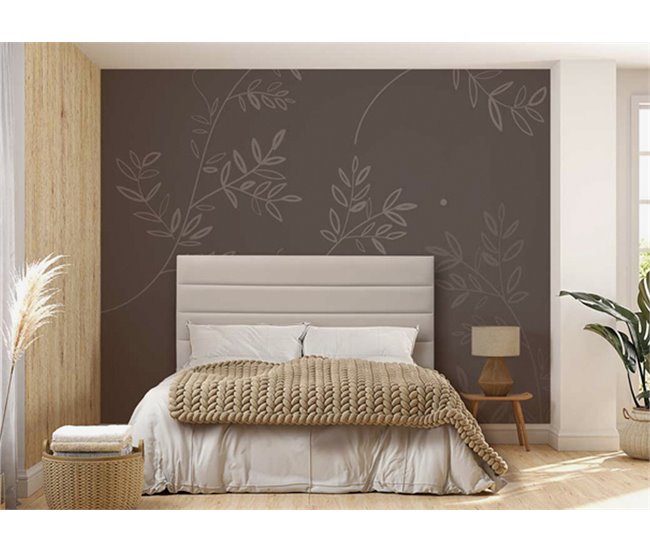Conforama Cabecero MONTREAL piel sintética arena 160x120cm Rebajas de fábrica