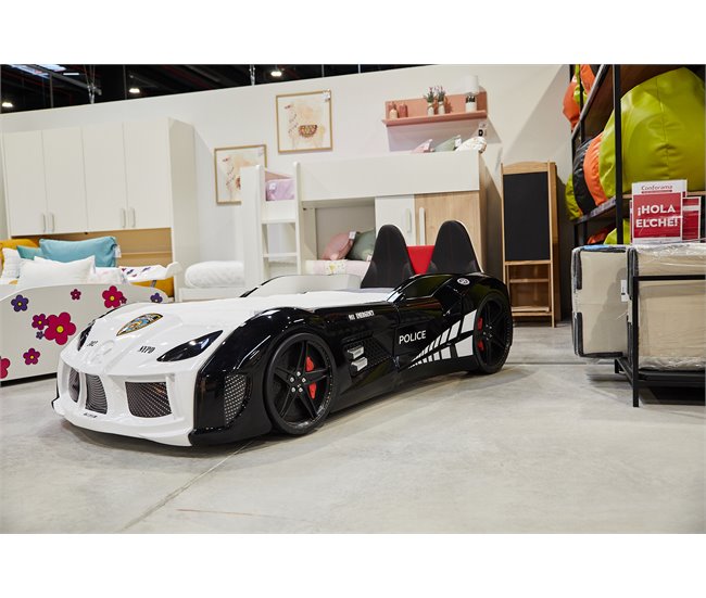 Conforama Cama coche 90x190cm POLICE con mando incluido ÚLTIMAS EDICIONES