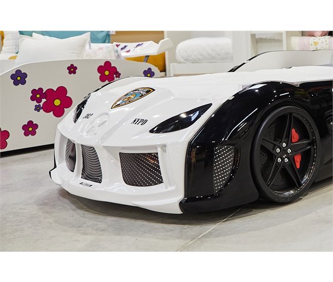 Conforama Cama coche 90x190cm POLICE con mando incluido ÚLTIMAS EDICIONES