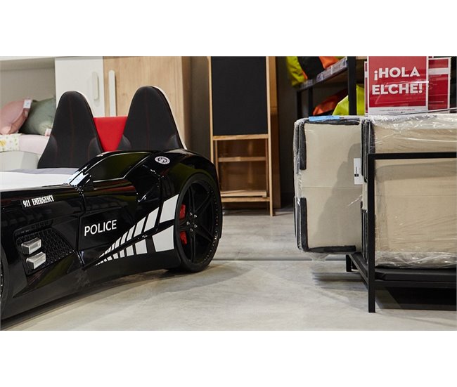 Conforama Cama coche 90x190cm POLICE con mando incluido ÚLTIMAS EDICIONES