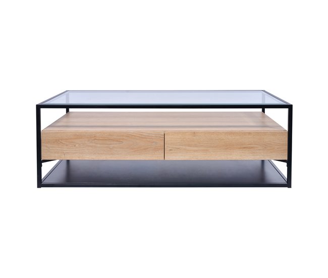 Conforama Mesa de centro color roble NORA Solo hoy