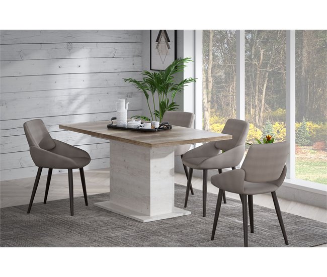 Conforama Mesa extensible VERONA roble antiguo Promoción trimestral