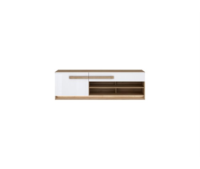 Conforama Mueble tv 1 puerta 1 cajón MONTREAL blanco