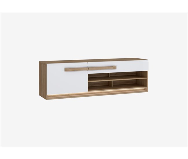 Conforama Mueble tv 1 puerta 1 cajón MONTREAL blanco Solo queda un día