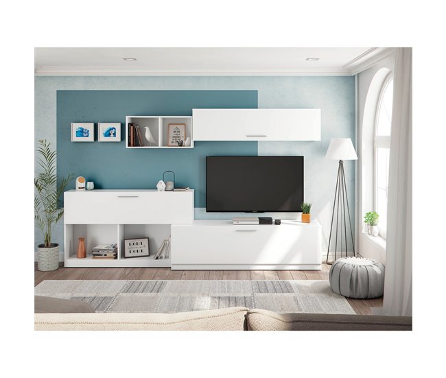 Conforama Compacto TV ASPEN blanco 260cm Superdescuento