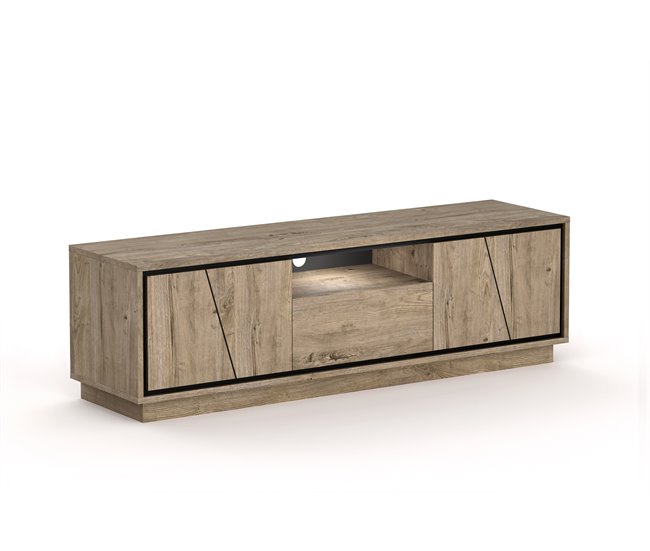 Conforama Mueble tv 190cm color roble HELSINKI Liquidación
