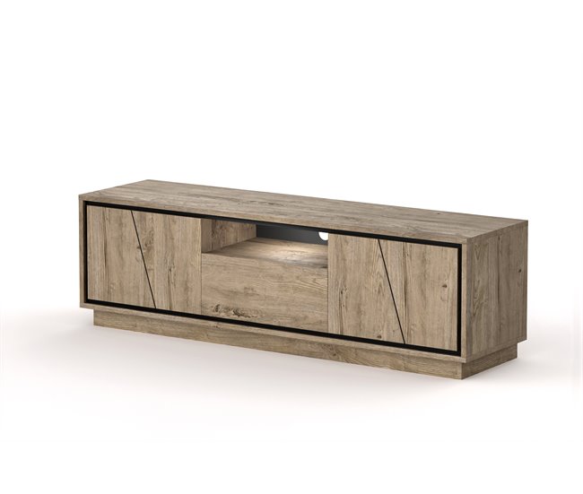 Conforama Mueble tv 190cm color roble HELSINKI Liquidación