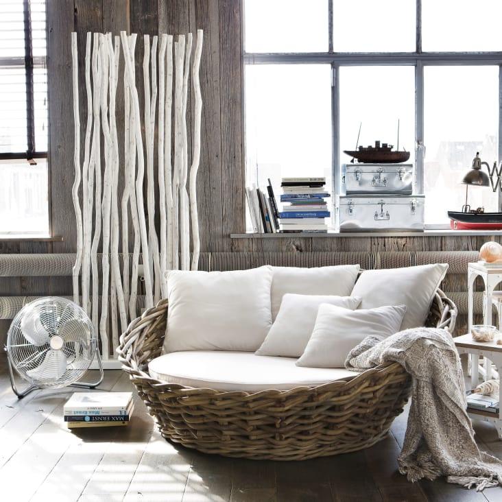 Maisons du Monde St Tropez - Sofá de 1/2 plazas de ratán En oferta