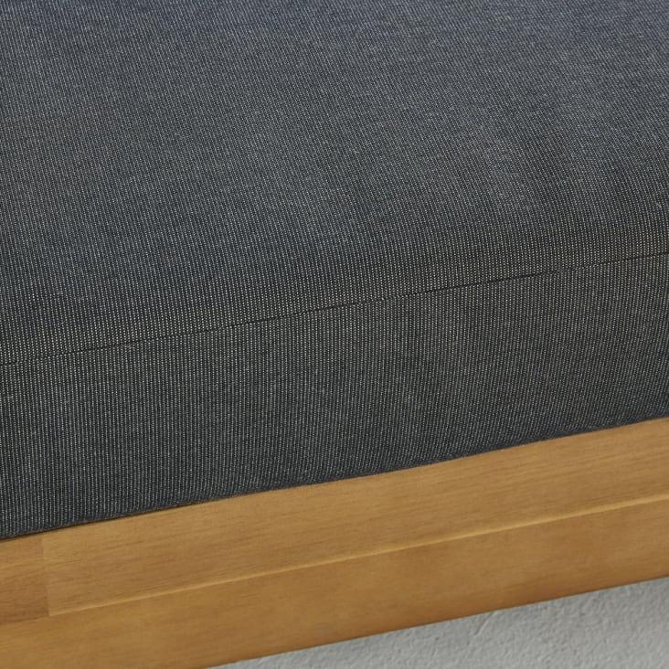 Maisons du Monde Porto Rico - Salón de jardín de 6 plazas en madera de acacia y tejido reciclado color gris antracita Devoluciones gratuitas