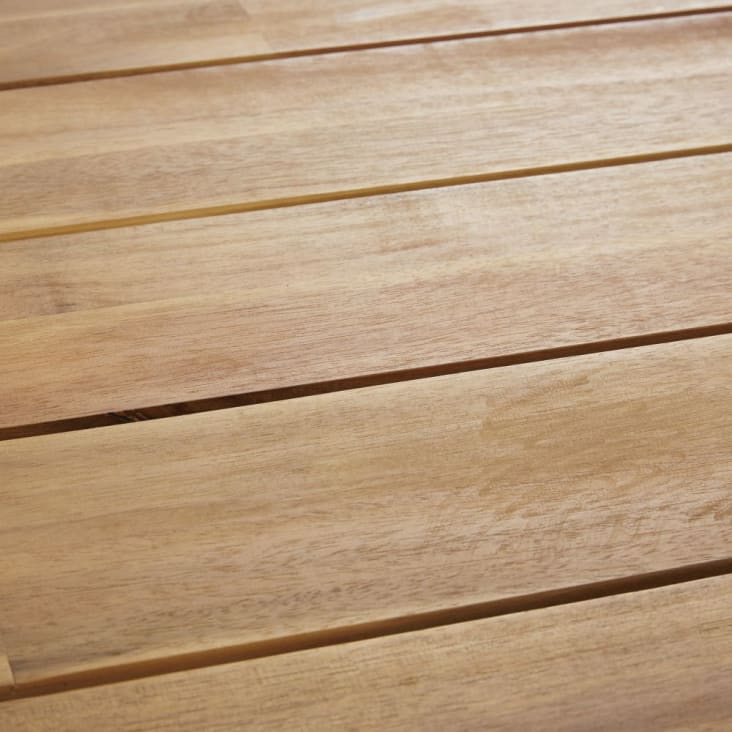 Maisons du Monde Porto Rico - Salón de jardín de 6 plazas en madera de acacia y tejido reciclado color gris antracita Devoluciones gratuitas