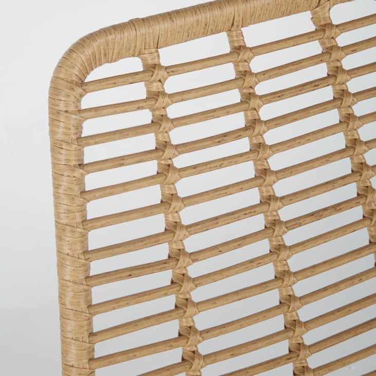 Maisons du Monde Selva BUSINESS - Silla de jardín profesional de resina y metal blanco Ventas relámpago
