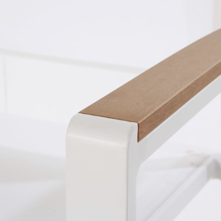 Maisons du Monde Fuji - Silla de jardín de aluminio blanco Liquidación