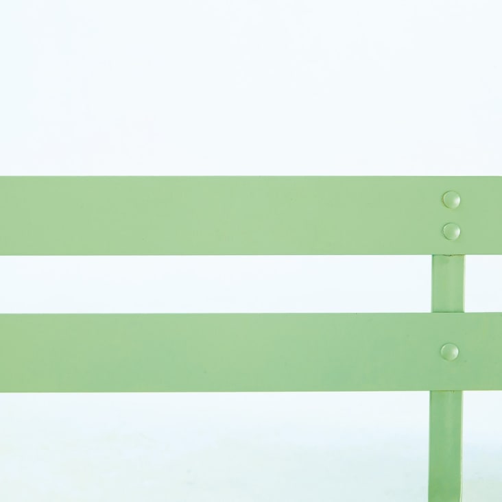 Maisons du Monde Guinguette - Sillas plegables de jardín de metal verde agua (x2) Mejor oferta