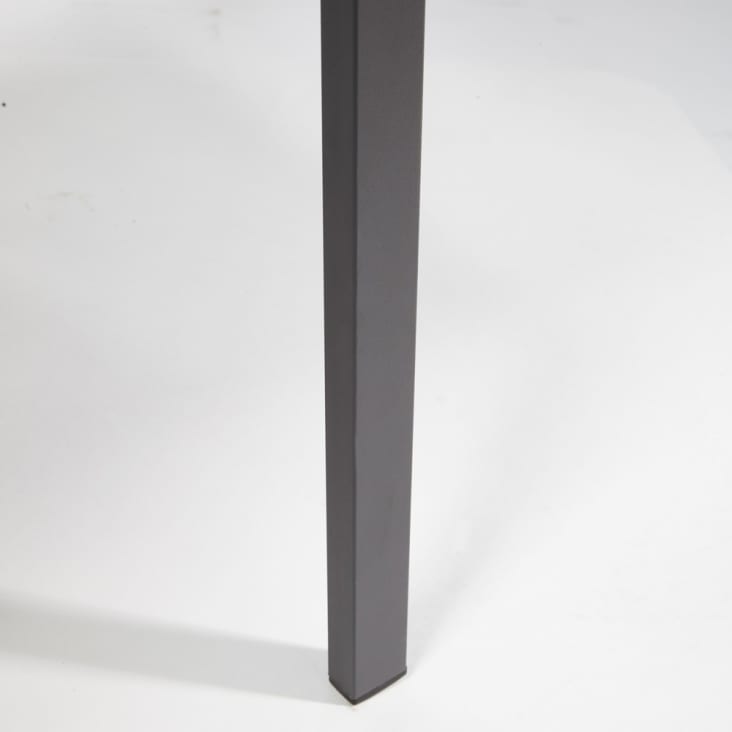 Maisons du Monde Fuji - Silla de jardín de aluminio gris antracita Rebajas online
