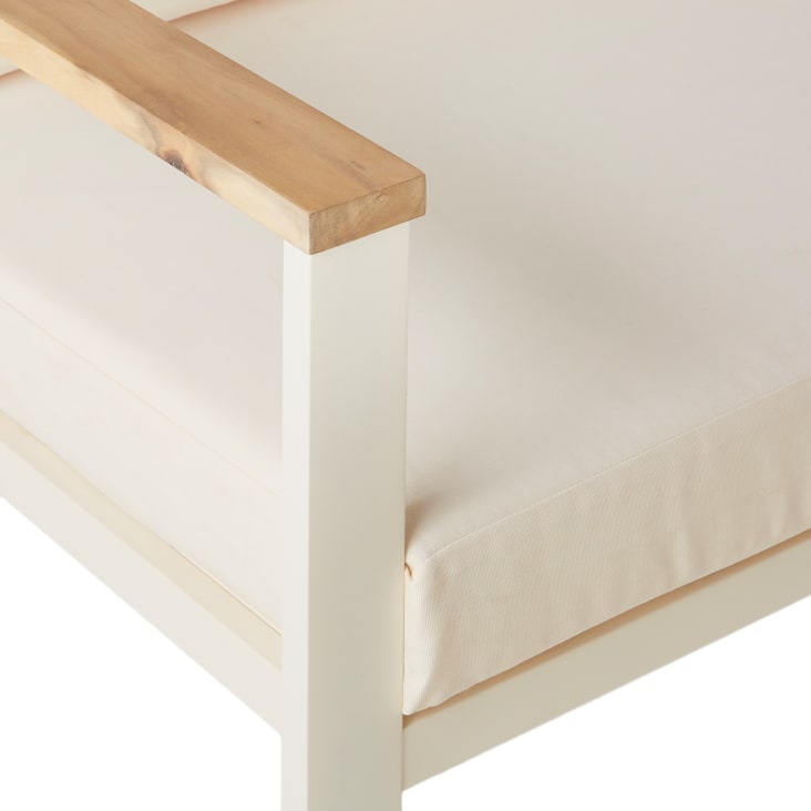 Maisons du Monde Ezra - Salón de exterior de 8 plazas de aluminio y poliéster reciclado beige Oferta especial de fábrica