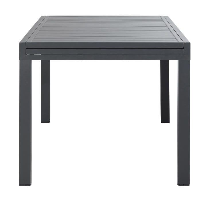 Maisons du Monde Extenso - Mesa extensible de aluminio gris antracita 6/12 personas 135/270 cm Grandes descuentos