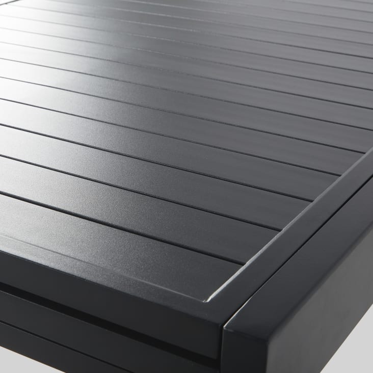 Maisons du Monde Extenso - Mesa extensible de aluminio gris antracita 6/12 personas 135/270 cm Grandes descuentos