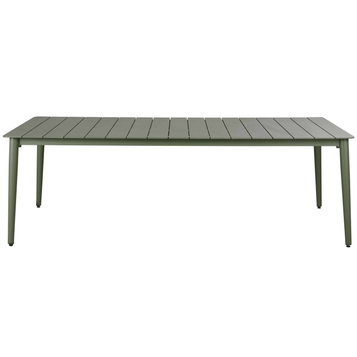 Maisons du Monde Lidy - Conjunto de mesa y 8 sillas de jardín de verde caqui y resina beige 2025