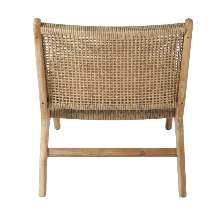 Maisons du Monde Nairobi - Sillón de jardín de resina trenzada y acacia maciza Ofertas