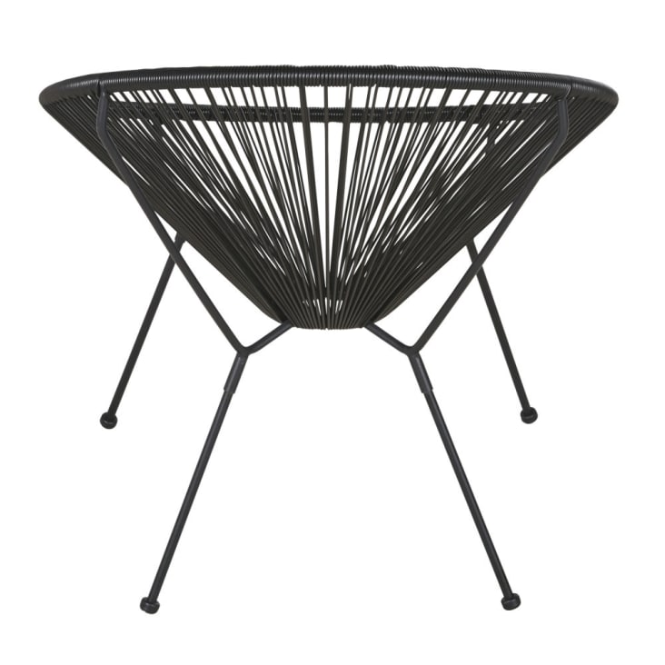Maisons du Monde Copacabana - Sillón de jardín redondo de resina negra Gran oferta