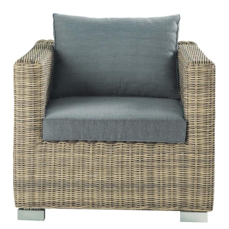 Maisons du Monde St Raphaël - Sillón de jardín de resina trenzada