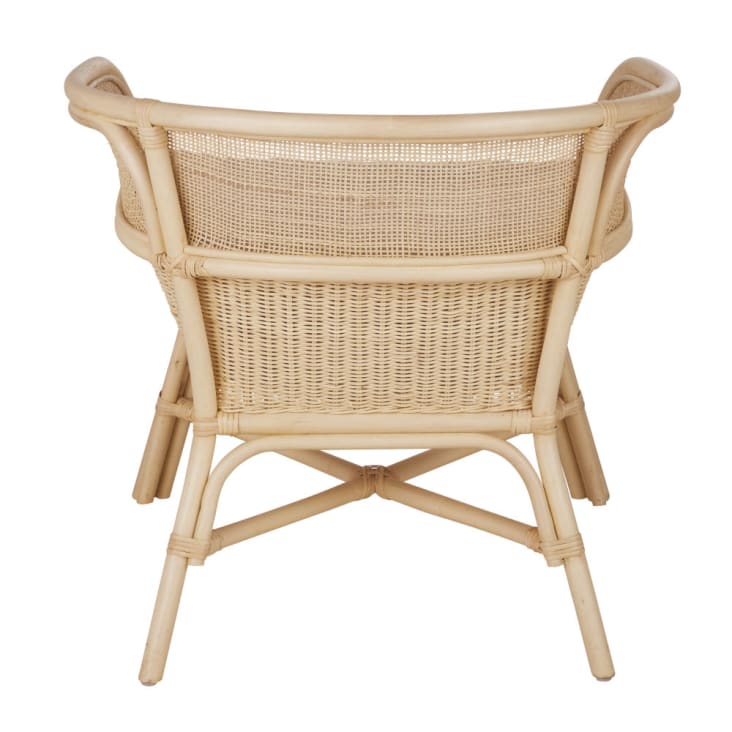 Maisons du Monde Marsa Business - Sillón profesional en color crudo y ratán beige Solo hoy