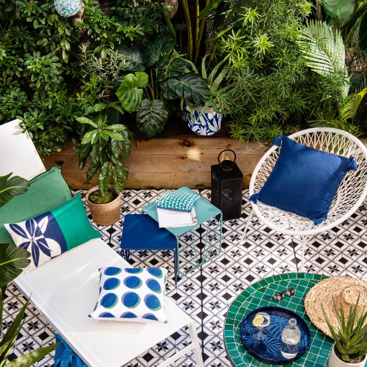 Maisons du Monde Hawai - Tumbona de aluminio blanca Superdescuento