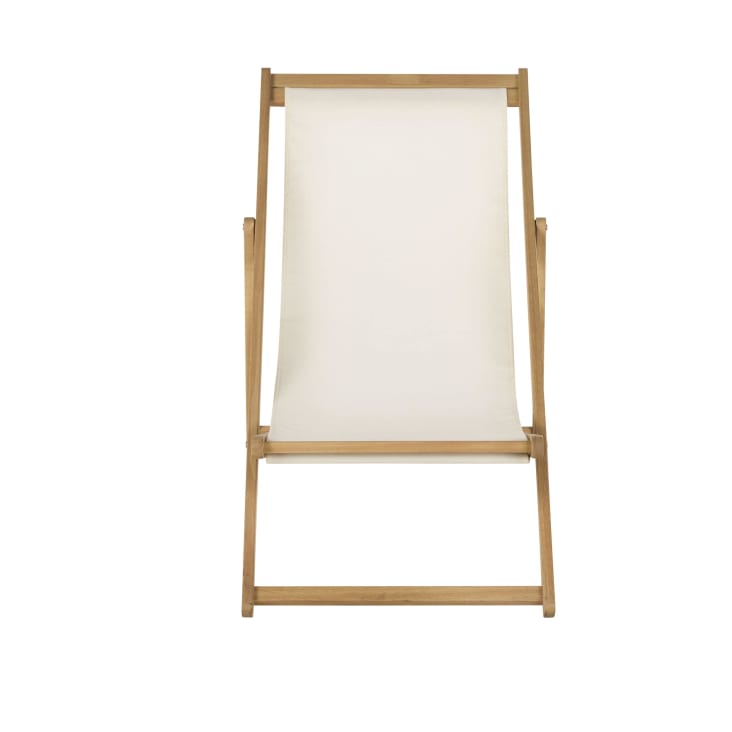 Maisons du Monde Panama - Tumbona/hamaca plegable crudo de eucalipto maciza Grandes descuentos