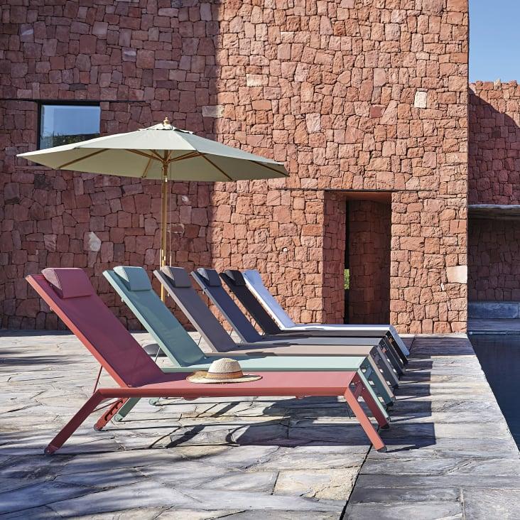 Maisons du Monde Yuzu - Hamaca de aluminio y tela plastificada terracota Precios de Black Friday