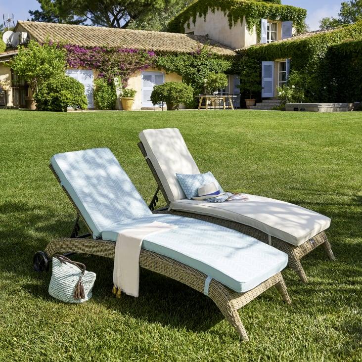 Maisons du Monde Oleron - Colchón de tumbona crudo Descuentos del mes