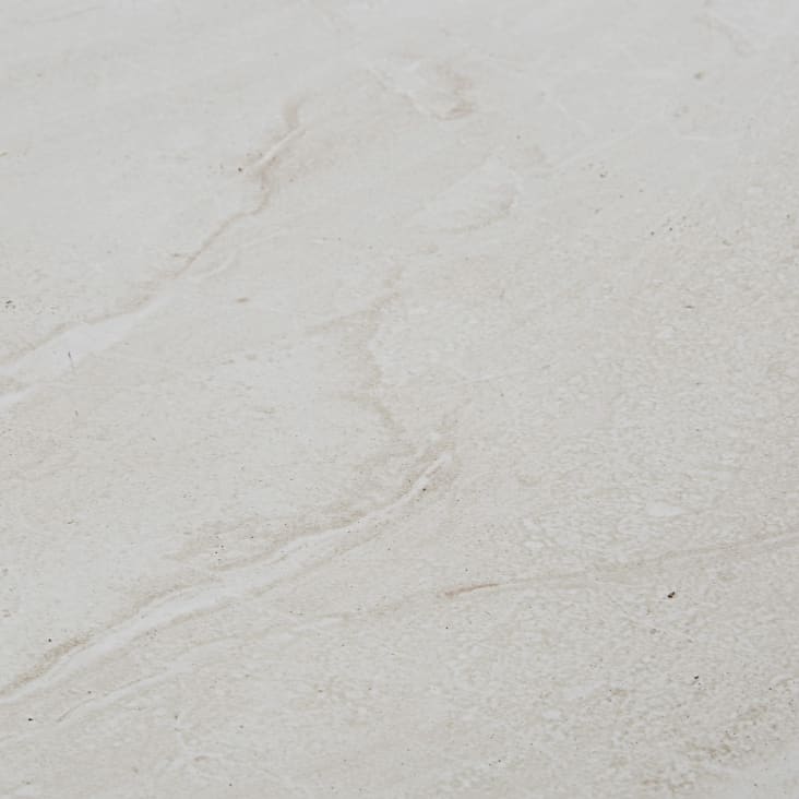 Maisons du Monde Cyrielle - Mesa baja de exterior de travertino efecto hormigón beige COMPRAR AHORA